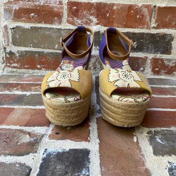 Tory Burch Floral Wedge Espadrilles - Picture 2 of 16